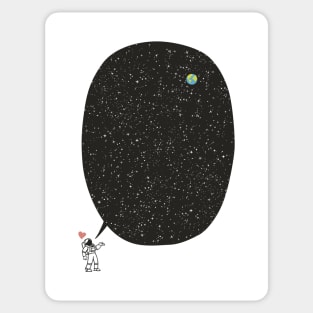 Astronaut Talking About the Infinite Cosmos by Tobe Fonseca Sticker